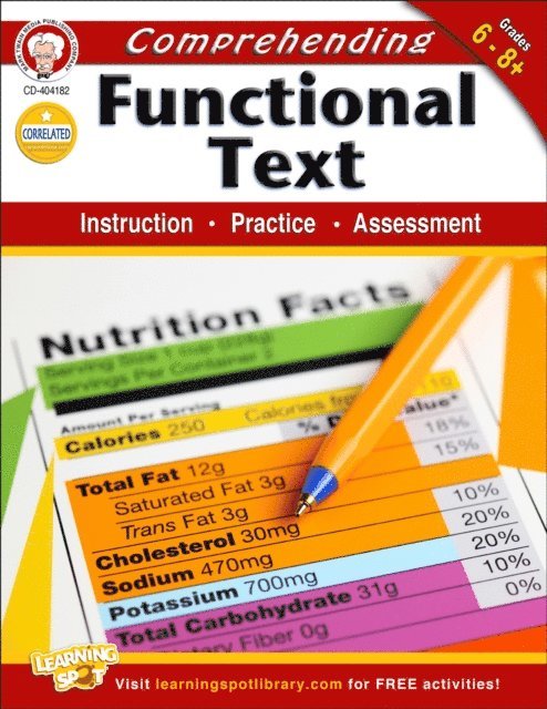 Suzanne Myers, Schyrlet Cameron - Comprehending Functional Text, Grades 6 - 8, E-bok