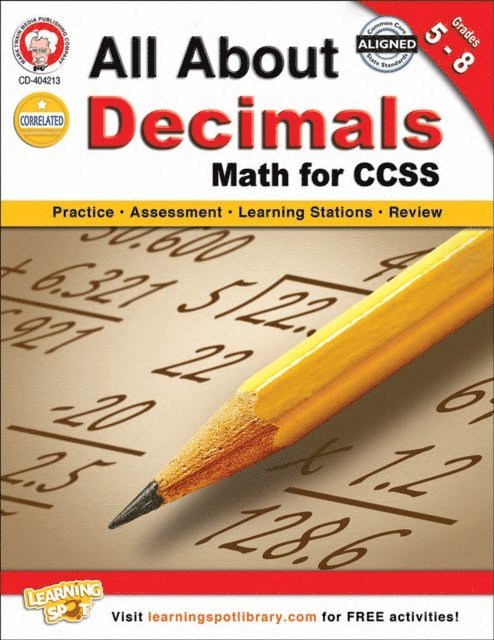 Carolyn Craig, Schyrlet Cameron - All About Decimals, Grades 5 - 8, E-bok