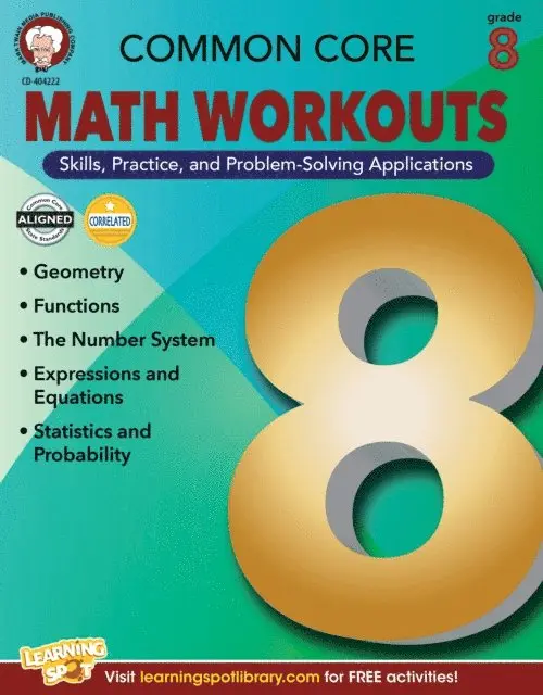 Keegen Gennuso, Karise Mace - Common Core Math Workouts, Grade 8, E-bok. Tillgänglighet: Lägg i varukorg