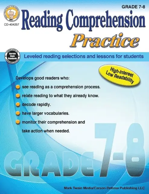 Janet P Sitter - Reading Comprehension Practice, Grades 7 - 8, E-bok. Tillgänglighet: Lägg i varukorg