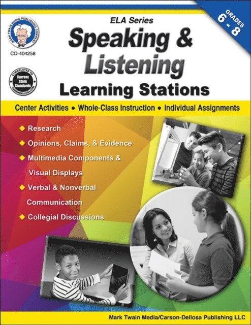 Suzanne Myers, Schyrlet Cameron - Speaking and Listening Learning Stations, Grades 6 - 8, E-bok
