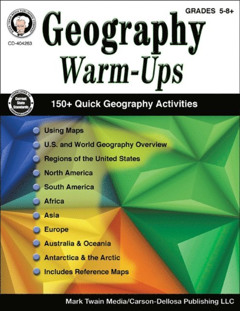Wendi Silvano, Cindy Barden - Geography Warm-Ups, Grades 5 - 8, E-bok