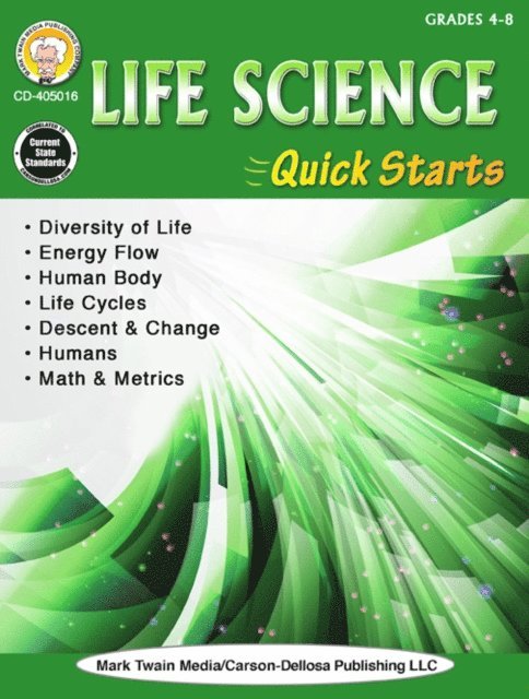Gary Raham - Life Science Quick Starts, Grades 4 - 9, E-bok