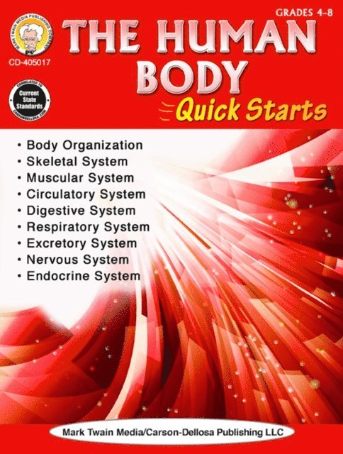 Wendi Silvano - Human Body Quick Starts, Grades 4 - 9, E-bok