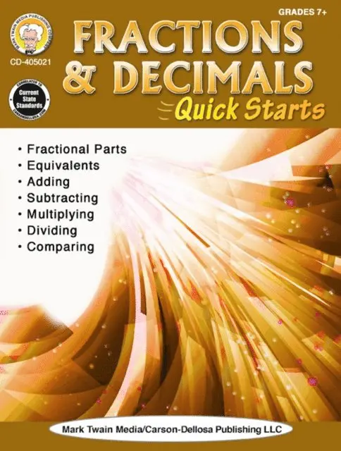Vicky Shiotsu - Fractions & Decimals Quick Starts, Grades 4 - 9, E-bok. Tillgänglighet: Lägg i varukorg