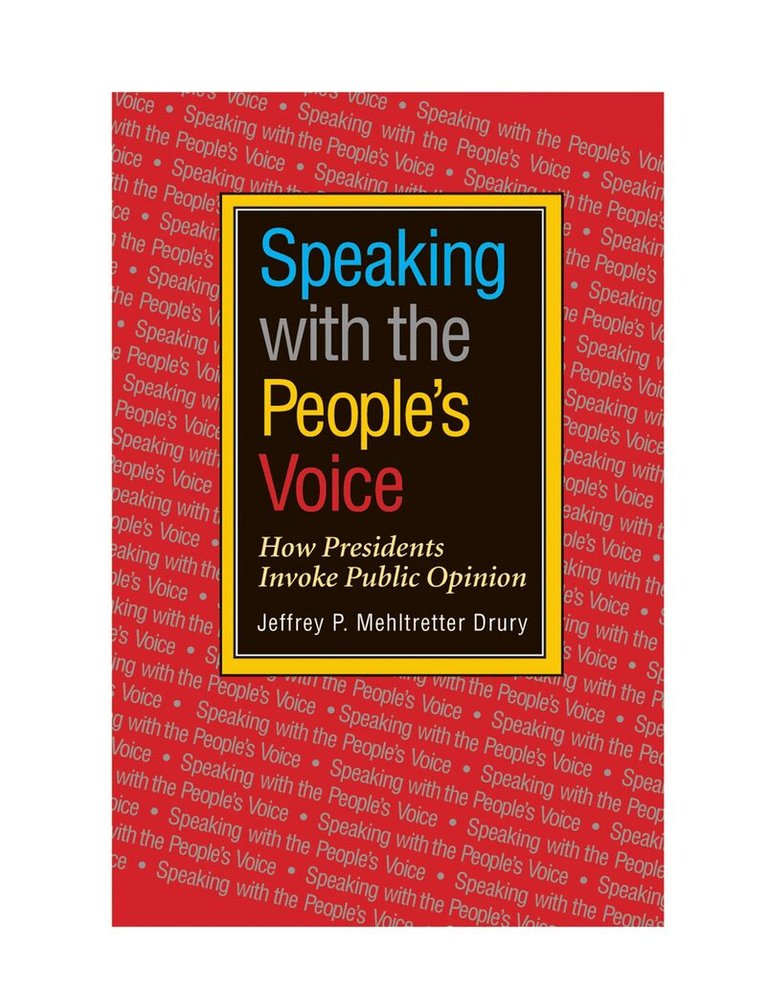 Jeffrey P. Mehltretter Drury - Speaking with the People's Voice, Inbunden. Tillgänglighet: Tillfälligt slut