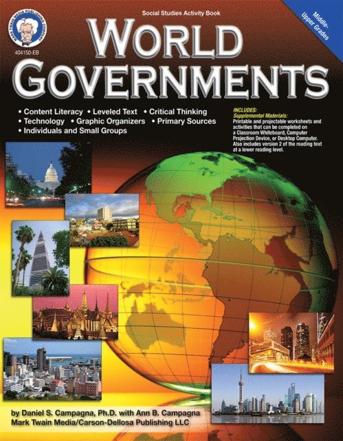 Daniel S. Campagna - World Governments, Grades 6 - 12, E-bok