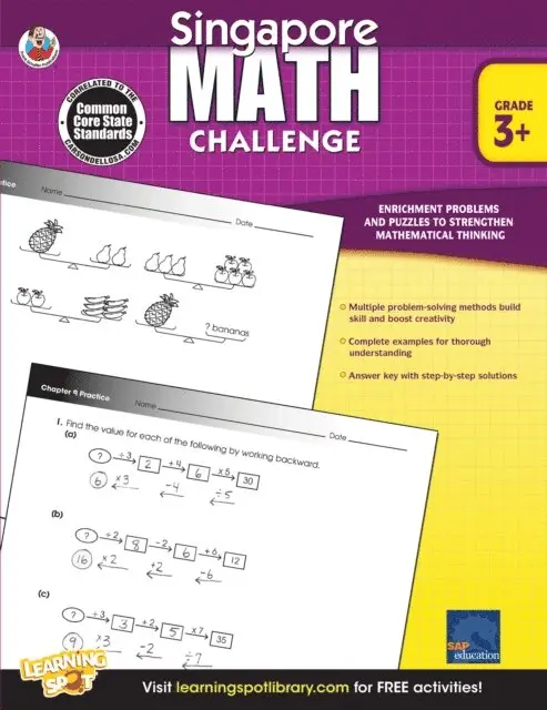 Singapore Math Challenge, Grades 3 - 5, E-bok. Tillgänglighet: Lägg i varukorg