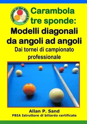 Carambola tre sponde - Modelli diagonali da angoli ad angoli
