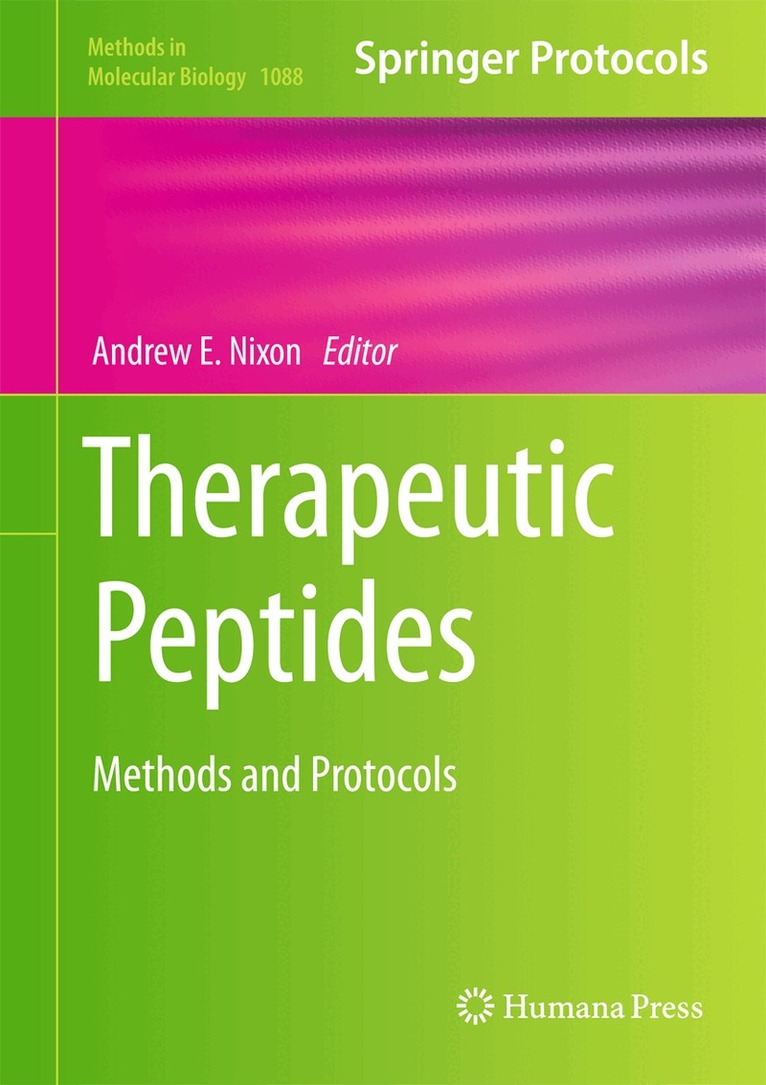 Andrew E. Nixon - Therapeutic Peptides, Inbunden. Tillgänglighet: Lägg i varukorg