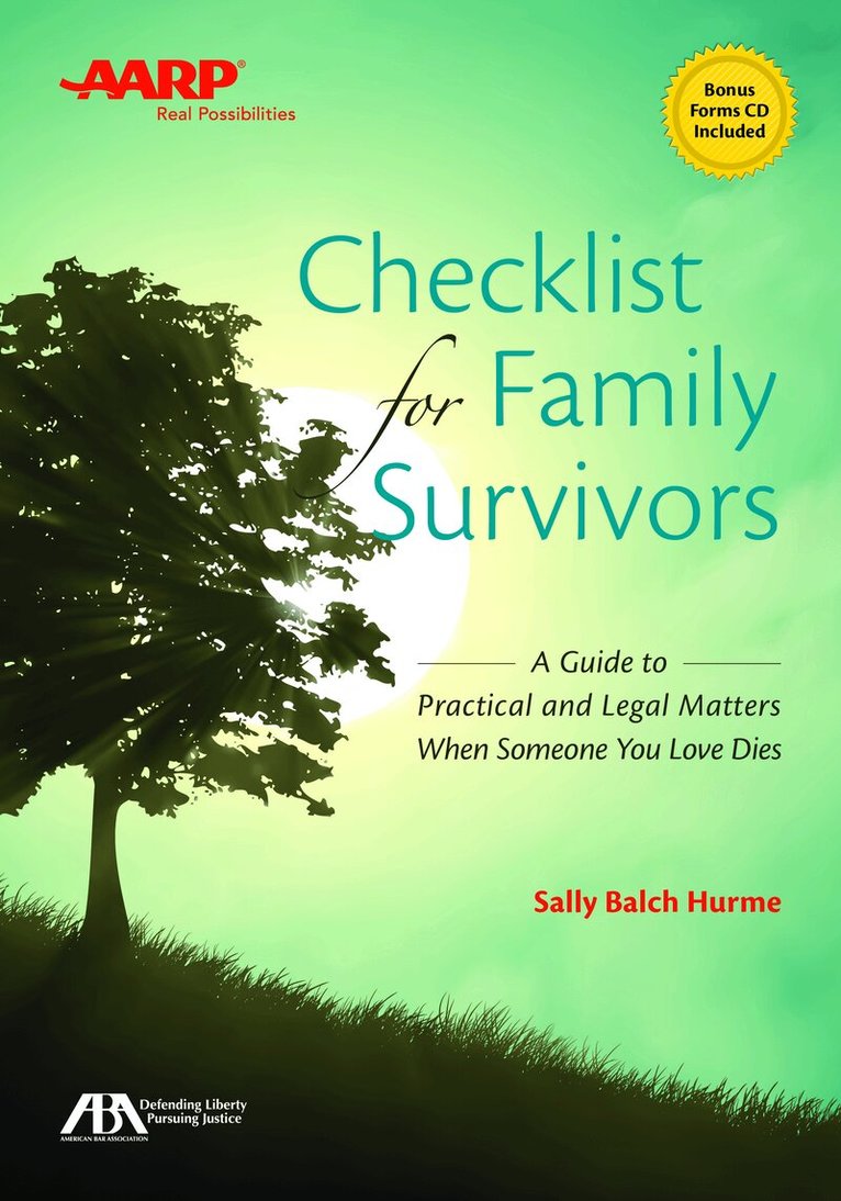 Sally Balch Hurme - ABA/AARP Checklist for Family Survivors, Häftad. Tillgänglighet: Lägg i varukorg
