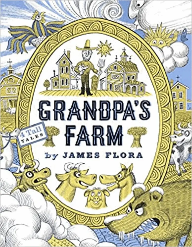 James Flora - Grandpa's Farm, Kartonnage. Tillgänglighet: Lägg i varukorg