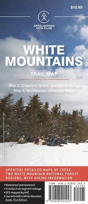 Appalachian Mountain Club Books - AMC White Mountains Trail Map 3-4: Crawford Notch-Sandwich Range and Moosilauke-Kinsman Ridge, Övrigt