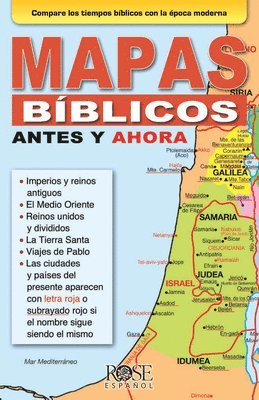 Rose Publishing - Mapas Bíblicos Antes Y Ahora, Häftad