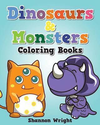 Shannon Wright - Dinosaurs & Monsters Coloring Book, Häftad