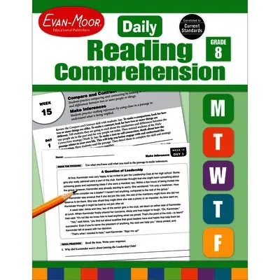 Evan-Moor Educational Publishers - Daily Reading Comprehension, Grade 8, Häftad. Tillgänglighet: Lägg i varukorg