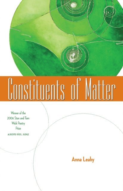 Anna Leahy - Constituents of Matter, E-bok
