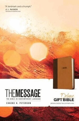 Eugene H. Peterson - Message Deluxe Gift Bible, Brown, Inbunden