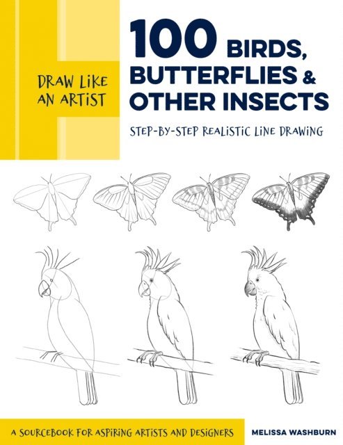 Melissa Washburn - Draw Like an Artist: 100 Birds, Butterflies, and Other Insects, E-bok