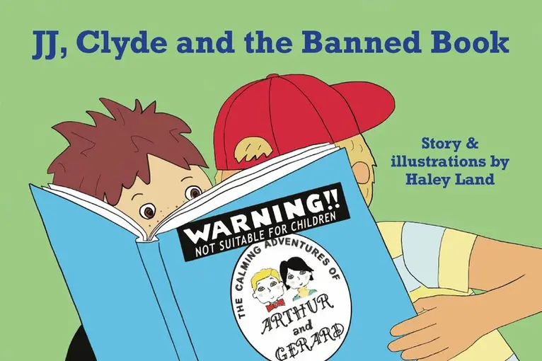 Haley Land - JJ, Clyde and the Banned Book, Inbunden. Tillgänglighet: Lägg i varukorg