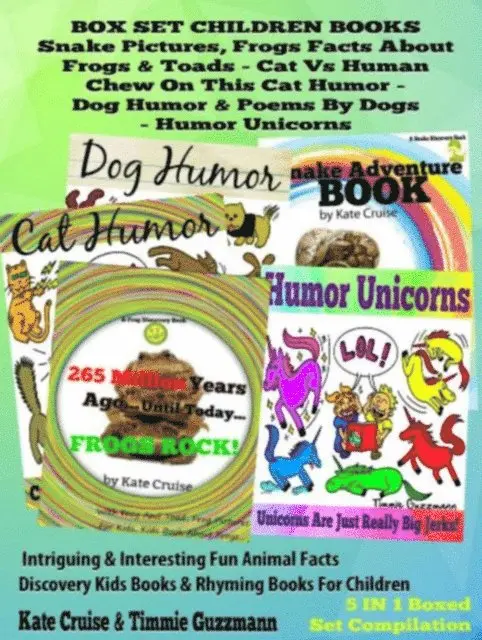 Kate Cruise - Box Set Set Children's Books: Snake Picture Book - Frog Picture Book - Humor Unicorns - Funny Cat Book For Kids Dog Humor, E-bok. Tillgänglighet: Lägg i varukorg