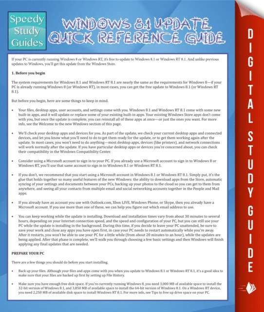 Marshall Koontz - Windows 8.1 Update Quick Reference Guide, E-bok. Tillgänglighet: Lägg i varukorg