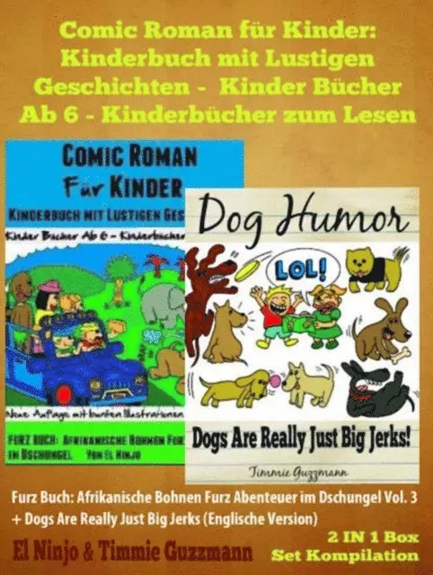El Ninjo - Comic Roman Für Kinder: Kinderbuch Mit Lustigen Geschichten (Kinder Bücher Ab 6 - Kinderbücher Zum Lesen) - Kinderbuch Hund: 2 In 1 Furz Buch Box Set, E-bok. Tillgänglighet: Lägg i varukorg
