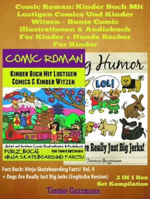 El Ninjo - Comic Roman: Kinder Buch Mit Lustigen Comics Und Kinder Witzen - Bunte Comic Illustrationen & Audiobuch für Kinder + Hunde Bücher für Kinder: 2 In 1 Furz Buch Box Set, E-bok. Tillgänglighet: Lägg i varukorg