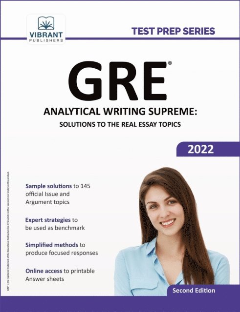 Vibrant Publishers - GRE Analytical Writing Supreme, E-bok