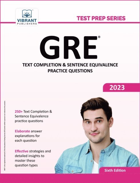 Vibrant Publishers - GRE Text Completion and Sentence Equivalence Practice Questions, E-bok