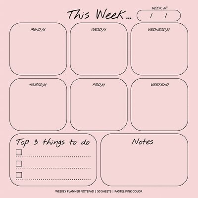 Get List Done - Weekly Planner Notepad, Häftad. Tillgänglighet: Lägg i varukorg
