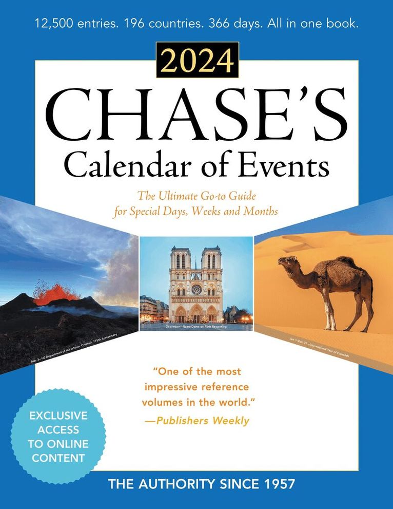 Editors of Chase's - Chase's Calendar of Events 2024, Häftad. Tillgänglighet: Lägg i varukorg