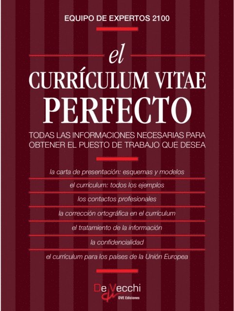 Equipo de Expertos 2100 - El currículum vitae perfecto, E-bok. Tillgänglighet: Lägg i varukorg