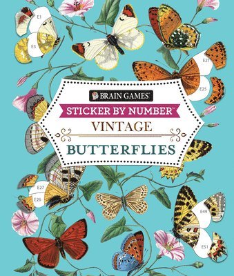Publications International Ltd, Brain Games - Brain Games - Sticker by Number - Vintage: Butterflies (28 Images to Sticker), Häftad. Tillgänglighet: Lägg i varukorg