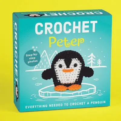Pil Crochet Kit for Beginners - Peter the Penguin Amigurumi - Complete DIY Kit with Step-By-Step Instructions, Yarn, Hook, Safety Eyes & Stuffing - Ma