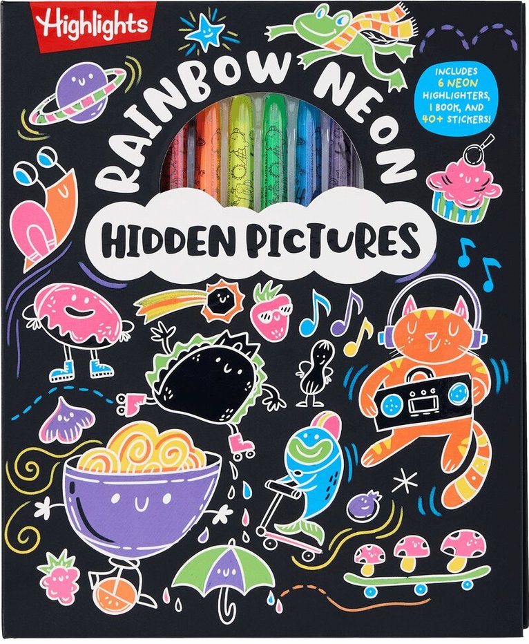 Rainbow Neon Hidden Pictures, Inbunden. Tillgänglighet: Lägg i varukorg