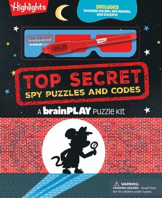 brainPLAY Top Secret Spy Puzzles and Codes, Inbunden