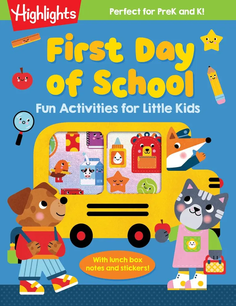 First Day of School Fun Activities for Little Kids: Puzzles and Activities to Get Little Kids Excited for School