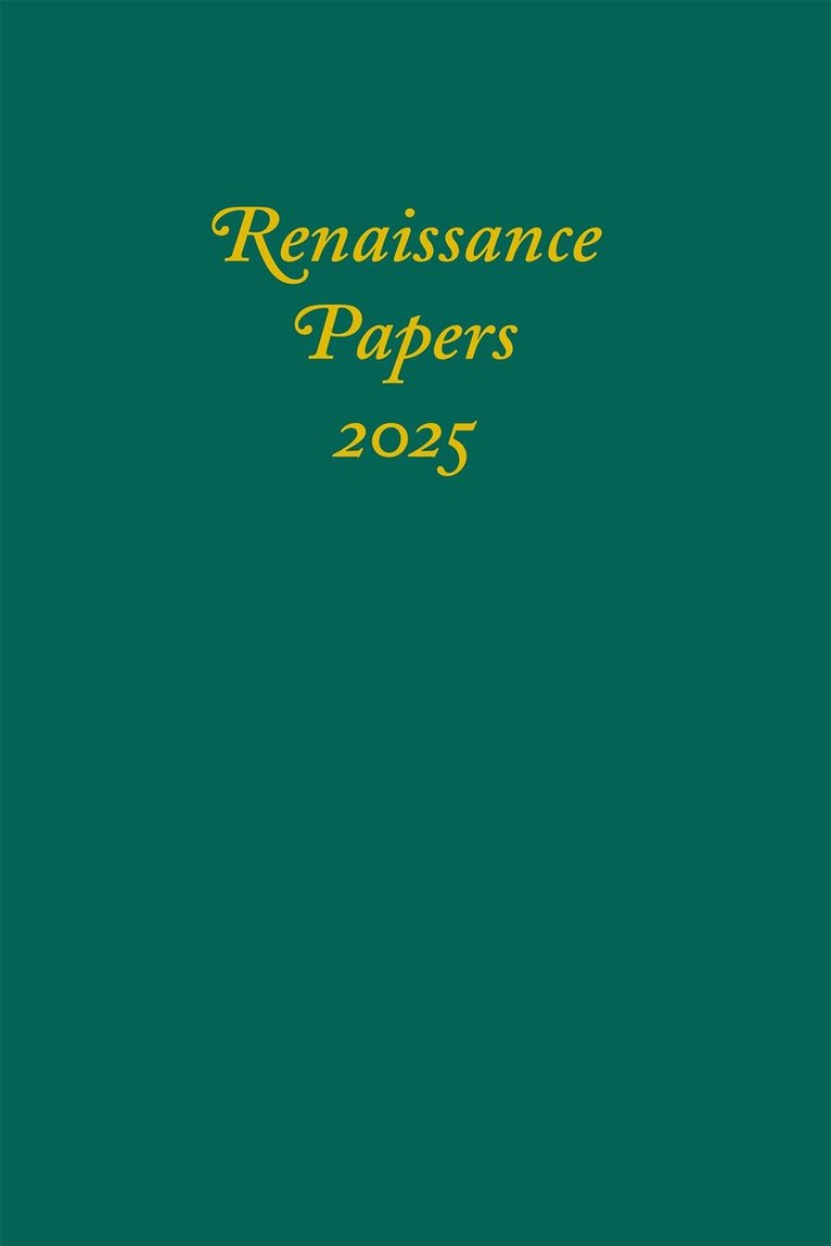 Jim Pearce, Timothy Pyles - Renaissance Papers 2025, Inbunden. Tillgänglighet: Kommande