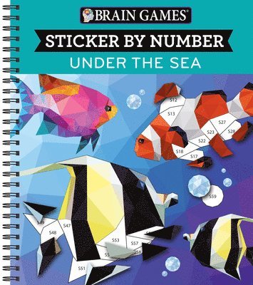 Publications International Ltd, New Seasons - Brain Games - Sticker by Number: Under the Sea (28 Images to Sticker), Häftad