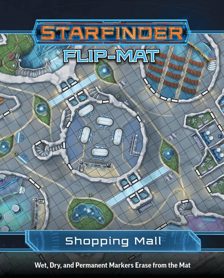 Damien Mammoliti - Starfinder Flip-Mat: Shopping Mall. Tillgänglighet: Tillfälligt slut