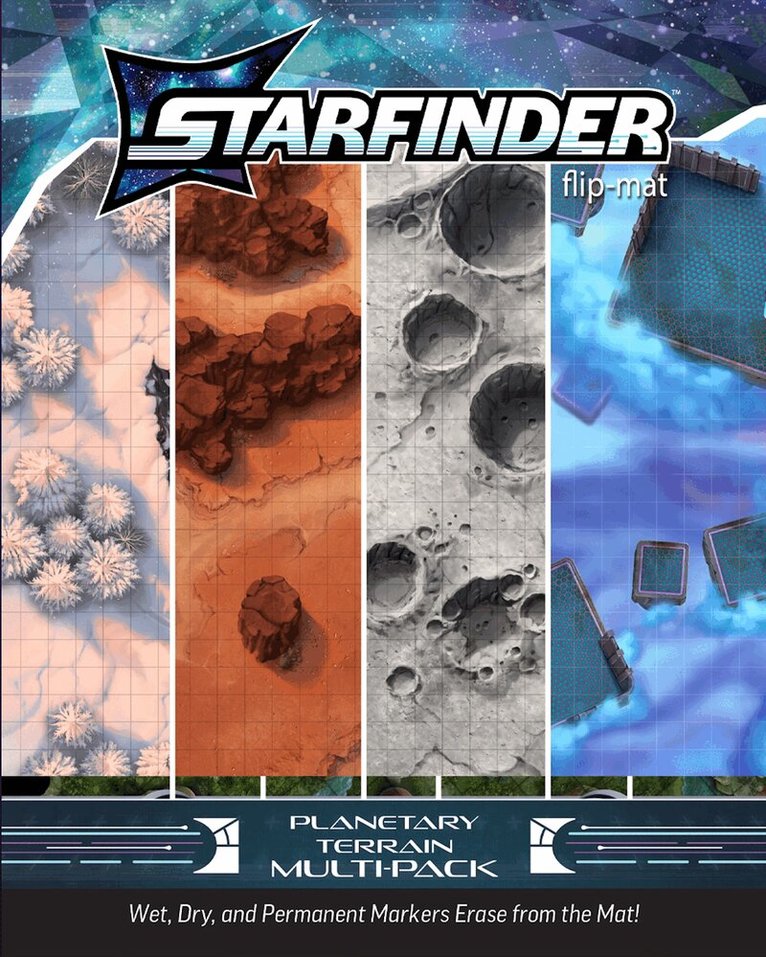 Damien Mammoliti - Starfinder Flip-Mat: Planetary Terrain Multi-Pack. Tillgänglighet: Kommande