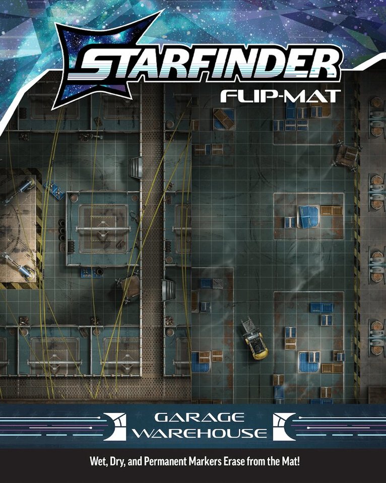 Damien Mammoliti - Starfinder Flip-Mat: Garage Warehouse. Tillgänglighet: Lägg i varukorg