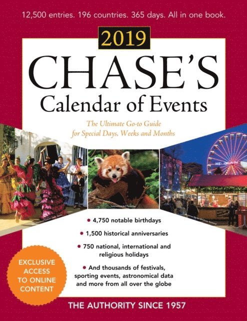 Editors of Chase's - Chase's Calendar of Events 2019, E-bok. Tillgänglighet: Lägg i varukorg