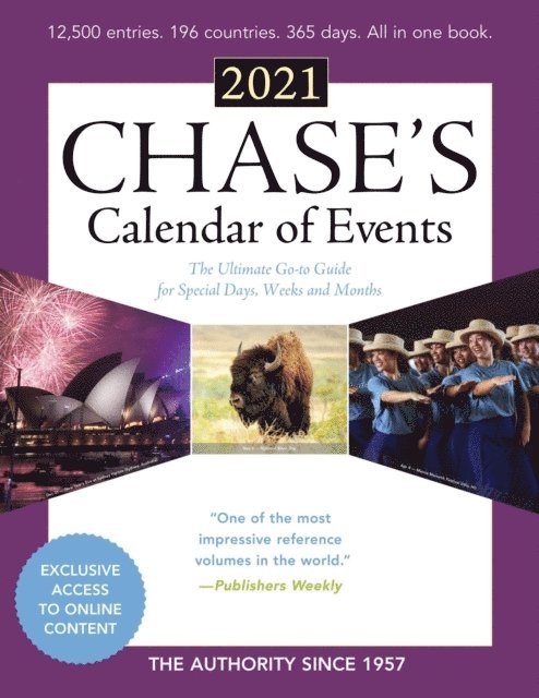 Editors of Chase's - Chase's Calendar of Events 2021, E-bok. Tillgänglighet: Lägg i varukorg
