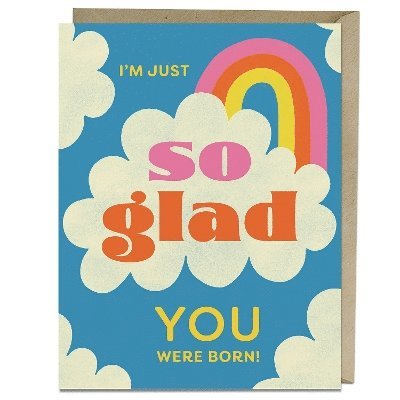 Em & Friends - 6-Pack Em & Friends So Glad Birthday Greeting Cards, Övrigt