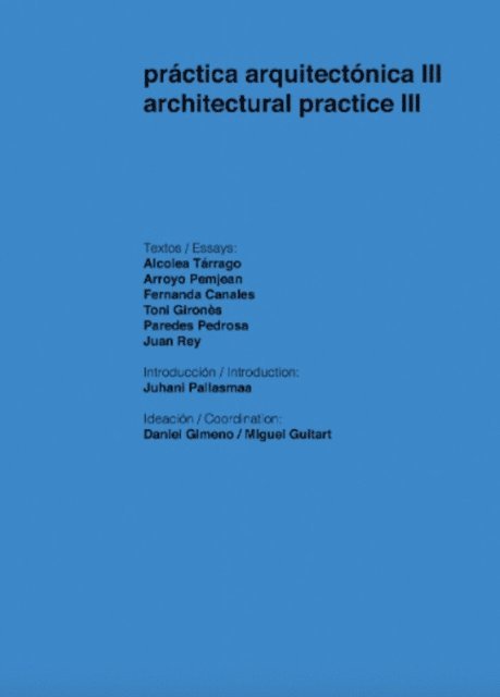 Miguel Guitart, Daniel Gimeno - Practica arquitectonica III, E-bok