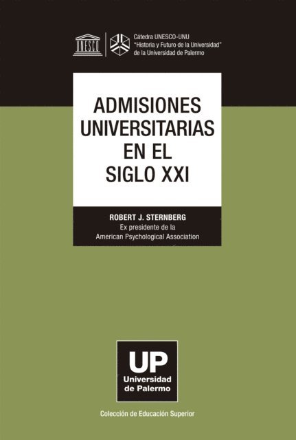 Robert Sternberg - Admisiones universitarias en el siglo XXI, E-bok