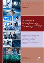 Keith Case - Advances in Manufacturing Technology XXXV, Övrigt