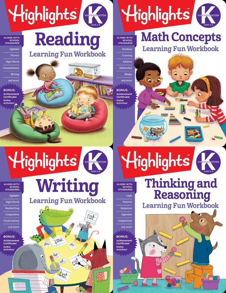 Highlights Learning - Highlights Kindergarten Learning Workbook Pack. Tillgänglighet: Lägg i varukorg